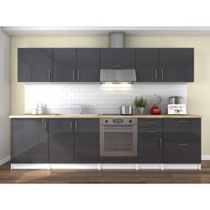 Cuisine Complete Gris Achat Vente Pas Cher