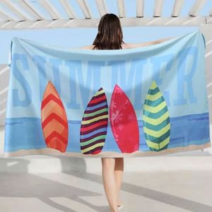 Serviette De Plage Magnétique Extra-large – Séchage Rapide, 190x76cm, Anti-sable Vert