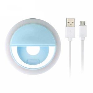 LAMPE ESCLAVE - FLASH bleu-Anneau lumineux LED pour Selfie, rechargeable