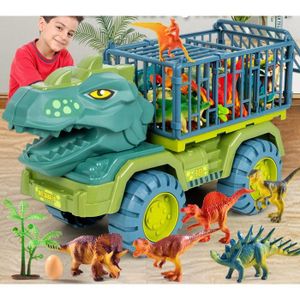 CAMION ENFANT Camion Transporteur de Voitures avec Dinosaure, Di