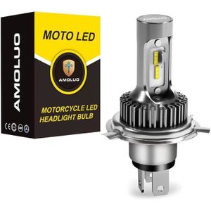 PHARES - OPTIQUES Ampoule H4 Led Moto De Phare Sans Ventilateur, Kit