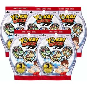 ACCESSOIRE CIRCUIT Pack de 5 sachets de 3 médailles Yo-Kai Watch - Hasbro - renforce ton équipe de bons Yo-Kai