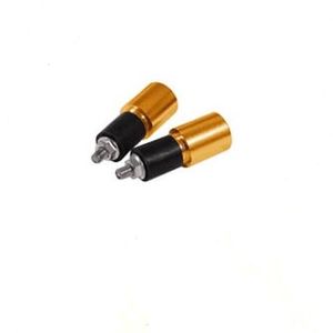 EMBOUTS DE GUIDON Paire Embouts Guidon Moto Scooter Cross 17mm Contrepoids Masse Equilibrage  or   
