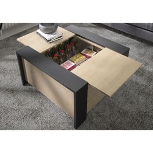 Table basse connectée avec Réfrigérateur intégré MontBlanc TBSM150B 150L /  Gold