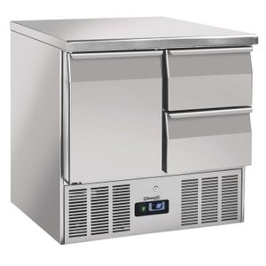 Réfrigérateur tiroir Saladette 2 tiroirs 1 porte GN 1-1