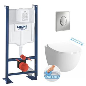 WC - TOILETTES Grohe Pack WC Bâti autoportant + Cuvette Vitra Sen