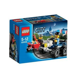 ASSEMBLAGE CONSTRUCTION LEGO city 60006 - Le 4x4 de la police spéciale LEGO - Garçon - A partir de 5 ans - Livré à l'unité
