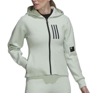 SWEATSHIRT Sweat Zippé Vert Femme Adidas HC8809