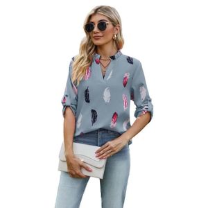 Chemisier Femme Manches 3/4 Fever, Bleu, Rayures Texturées, Tailles L Et XL, Neuf