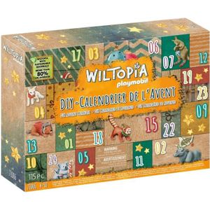 Calendrier de l'avent Calendrier de l'Avent PLAYMOBIL - Wiltopia Tour du Monde Animaux DIY - 115 pièces - A partir de 4 ans