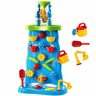 Xoeryoy Kit de Construction de château Sable avec Moule à Briques, Jouets Plage pour Enfants avec Sac en Filet Portable, moules château et Pelle pour Jeu bac à Sable en Plein air