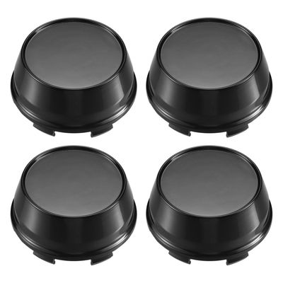 Sourcing Map Lot De 4 Enjoliveurs De Moyeu 68 Mm – 6 Clips, Chrome Brillant, Cache-Moyeu Universel Pour Jantes Auto