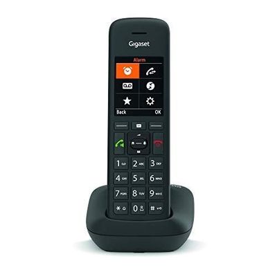 Téléphone Fixe Sans Fil Gigaset Premium 100 - Grand écran Couleur - 500 Contacts - Synchronisation USB - Qualité Audio HD