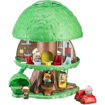 Jouet Bébé 6 12 18 24 Mois – Grange Fermière Sensorielle avec Peluches Animaux, Sonnette, Miroir – Jouet pour Motricité Fine   Puériculture & Eveil bébé