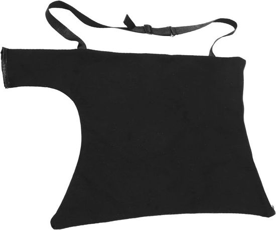 Sac De Collecte Pour Souffleur à Feuilles MIRKUZI – Tissu Oxford Noir, 60x44 Cm – Fermeture Éclair, Cordon Serrage – Accessoire Universel