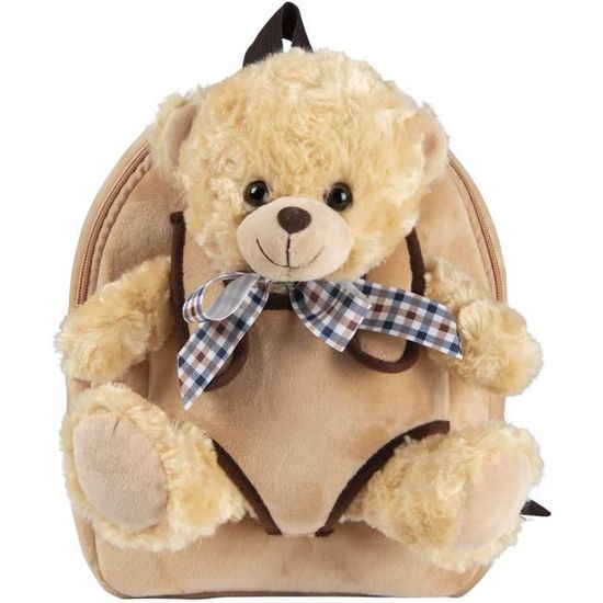 Sac Dos Peluche Nounours pour Enfant 3 4 5 Ans Cartable