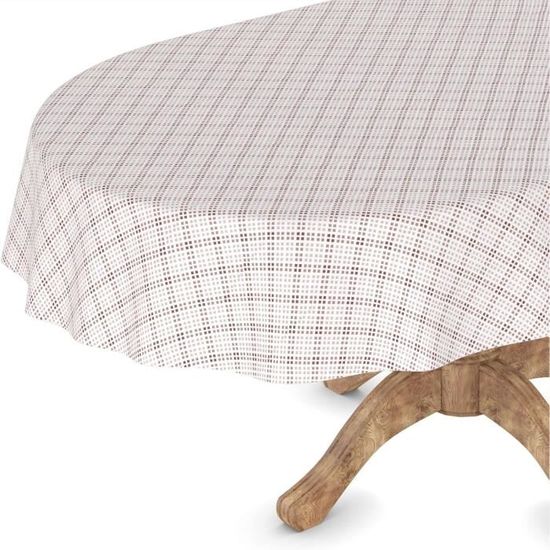 Nappe Toile Cirée Lavable Motif Bois 140x180cm - Rectangulaire Intérieur Extérieur