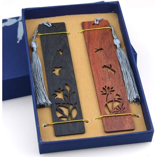 Boîte à Signets En Bois Naturel Fait à La Main Pour Hommes Et Femmes