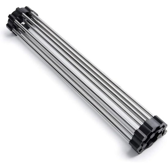 Cintre à Pantalons 6 En 1 En Acier Inox - 2 Pièces Pliables - Gain De Place Pour Armoire - 9
