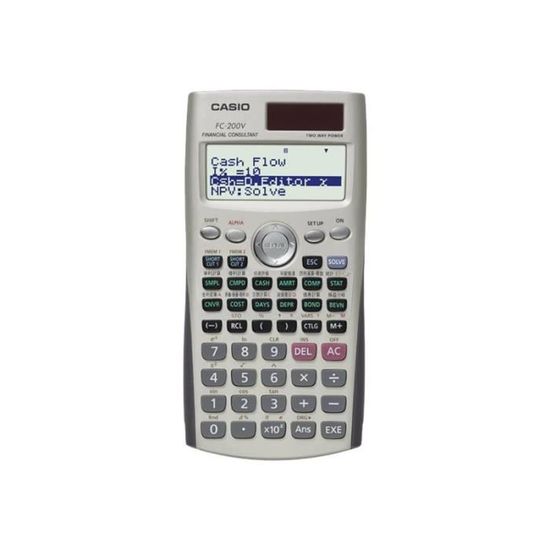CASIO CALCULATRICE DE Bureau JW-200SC-BU Solaire//Pile