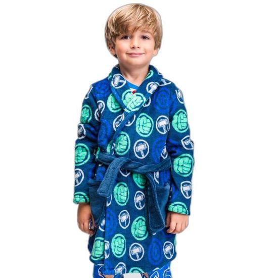 Peignoir Homme Peignoir Avengers Garcon Peignoir Enfant En Coral