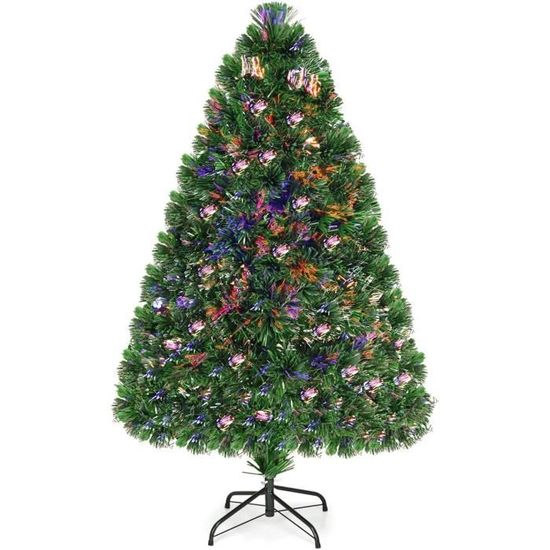 Sapin De Noël Artificiel GOPLUS 180 Cm - 1355 Branches PVC, Ouverture Parapluie, Socle Fer - Réutilisable