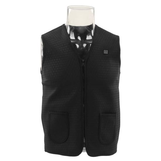Gilet Chauffant électrique USB - 5 Zones Chauffantes, 3 Niveaux De Température - Homme - Taille XXL - 6