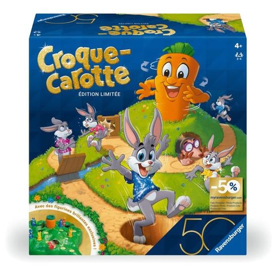 Jeu Ravensburger Croque Carotte + 7 Familles - Version 2 En 1, Pour 2 à 4 Joueurs, Dès 4 Ans - 9