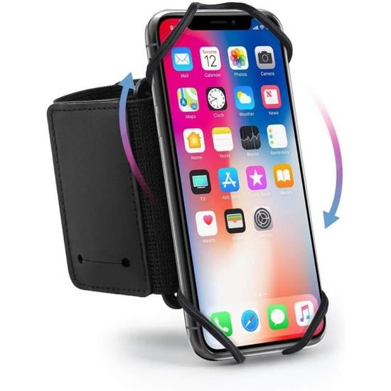 Brassard Sportif Pour Smartphone - Taille XXL - Rose Avec Réflecteur - Idéal Running, Fitness - 4