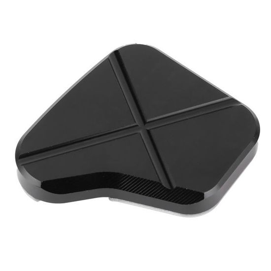 Coussin De Béquille Latérale Moto WODHMIEY - Plaque Extension Alliage Aluminium Noir