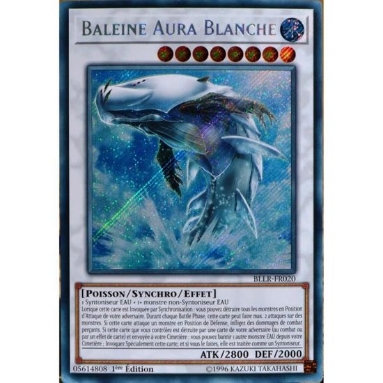 Carte YUGIOH BLLRFR020 Baleine Aura Blanche NEUF FR Cdiscount Jeux