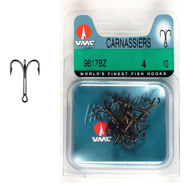 Promo: Hameçons VMC Forgé Droit Bronzé Ref: 8408 BZ par 50