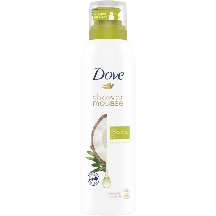 Dove Surgras Gel Douche Mousse Nourissante Infusée Huile de Coco 200ml