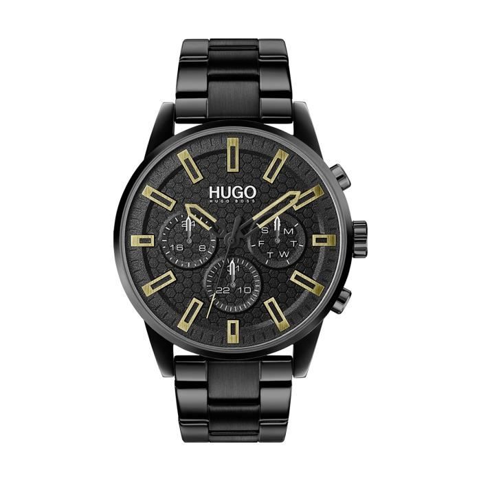Montre - HUGO - CASUAL - Acier Noir - Analogique - Homme Montre - HUGO - CASUAL - Acier Noir - Analogique - Homme