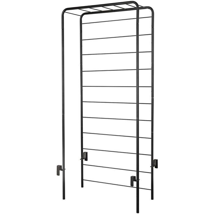Porte-plantes - DEROMA - Cosmo - 78 x H 155 cm - Métal - Gris