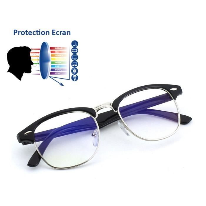 Lunettes Anti lumière bleue Clubmaster Noir