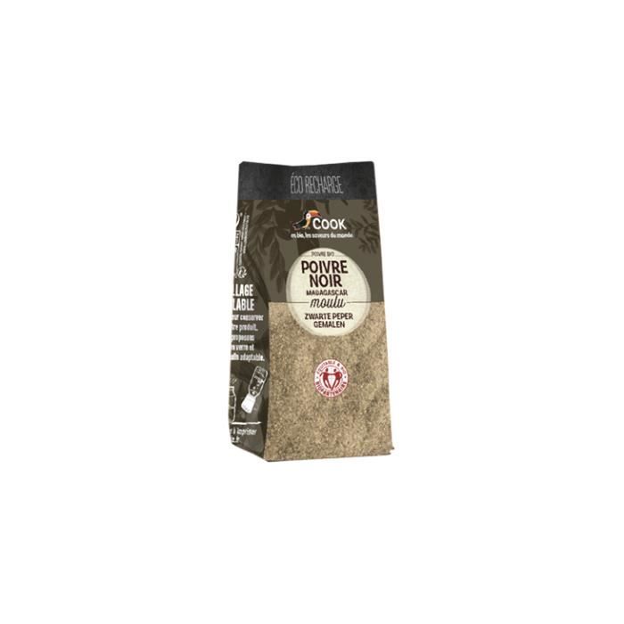 Poivre noir poudre éco recharge 45gr - Cook