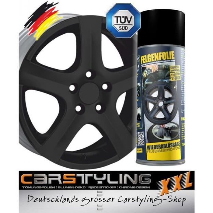 Film Jante Plasti Dip - Mibenco, noir mat également êtra utilisé pour le corps