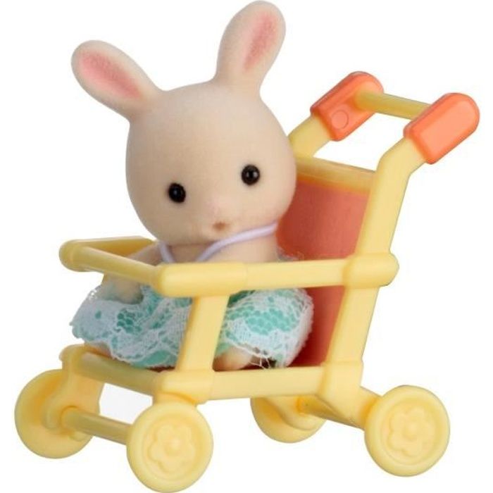 SYLVANIAN FAMILES - 5200 - Valisette Bébé Lapin/Poussette - Les bébés