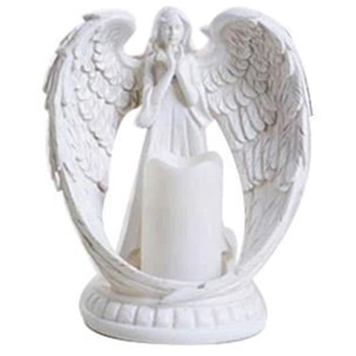 Creative Résine Ange Figurines Électronique Chandelier Artisanat Home Decor Ange Miniature Bougeoir Ornements De Mariage Cadeaux S