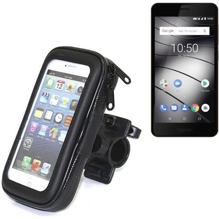 Pour Gigaset GS180 Bike Mount Support Guidon Vélo Moto Quad Scooter etc Étanche Étui Housse Titulaire pour Gigaset GS180 Hydrofuge