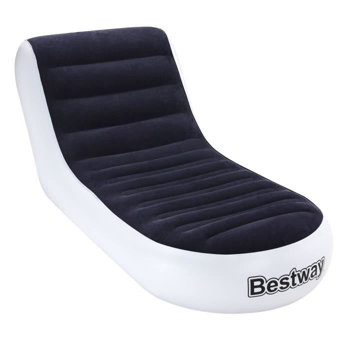 BESTWAY Fauteuil gonflable floqué Lounge sport