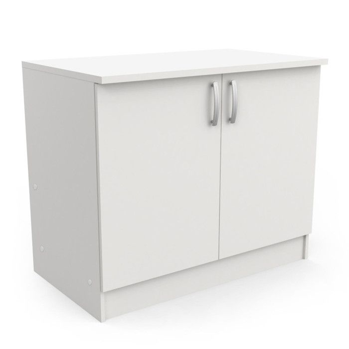 Meuble bas blanc sous évier 100 cm Mammy