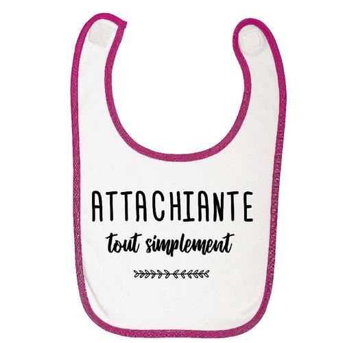 bavoir bébé - Coton - Rose GS ATTACHIANTE TOUT SIMPLEMENT
