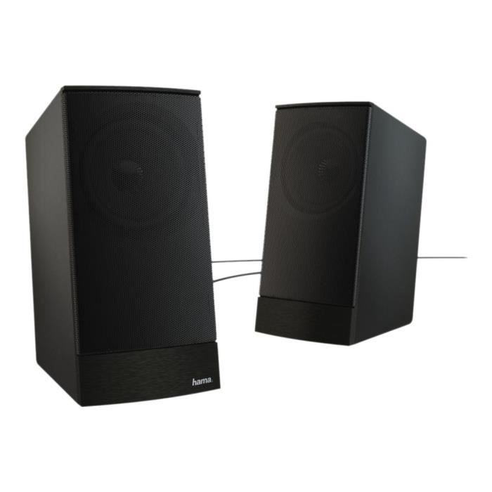 Hama Sonic LS-208 Haut-parleurs pour PC noir
