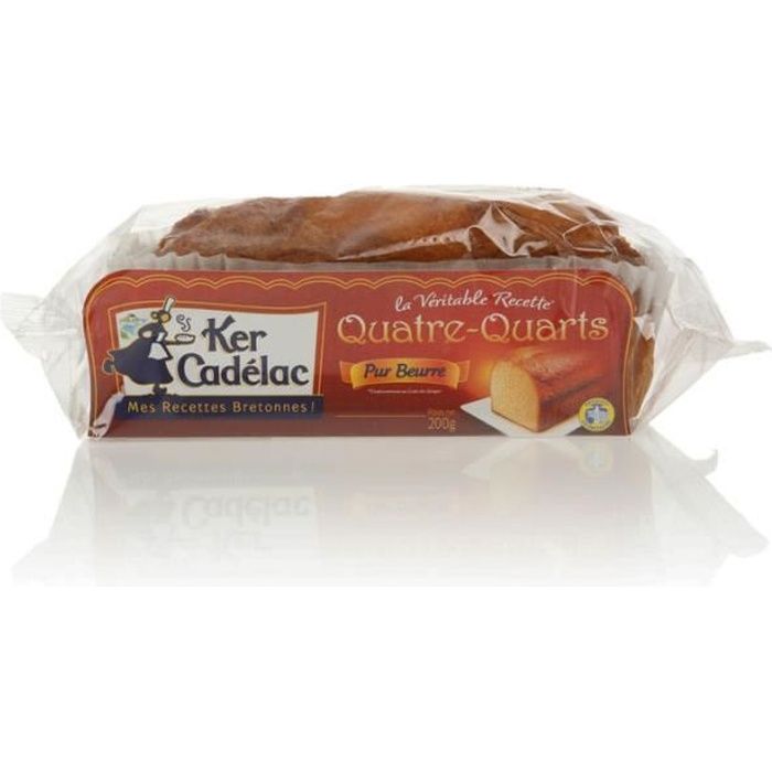 Quatre quart pur beurre 200 g Ker Cadelac