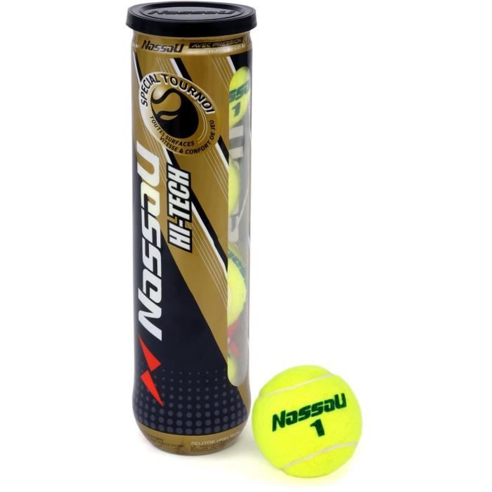 NASSAU tube de 4 balles de tennis