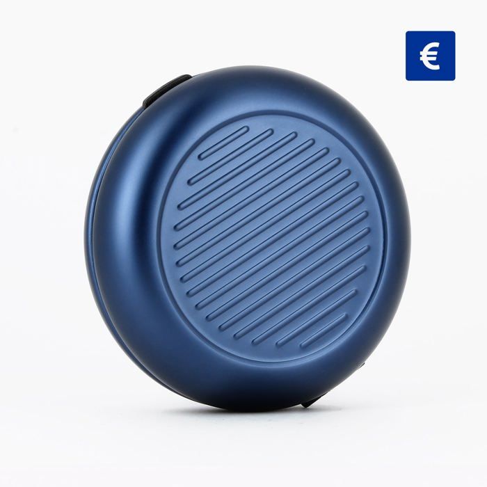 ÖGON DESIGN - MONNAYEUR EURO | Navy Blue - Porte monnaie Bleu marine en Aluminium anodisé