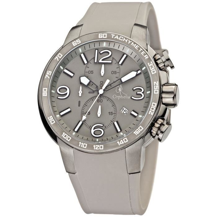 Orphelia - OR32690888 - Montre Homme - Quartz Analogique - Cadran Gris - Bracelet Silicone Gris