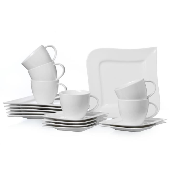 Service à Café 18 Pièces Ritzenhoff & Breker Melodie, Porcelaine de Qualité Supérieure, Lavable au Lave-Vaisselle, 580006